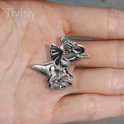 🔥Last Day 49% Off-Dicrosaurus Vintage Pendant, Movable Limbs, Opening Mouth Pendant